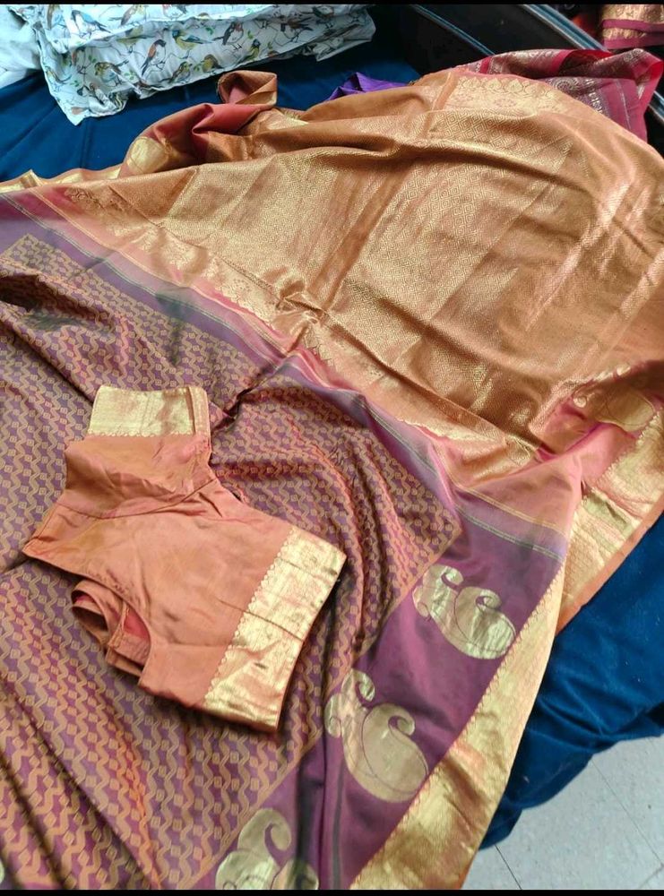 Elegant Ethnic Saree In Brown