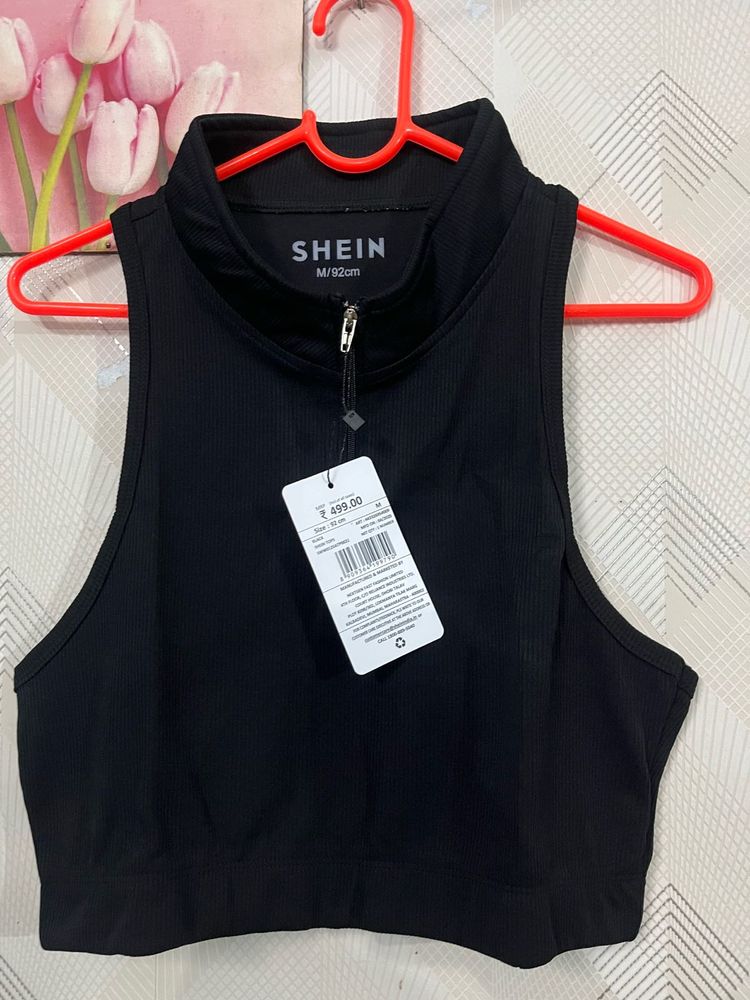 Shein Black Active Top