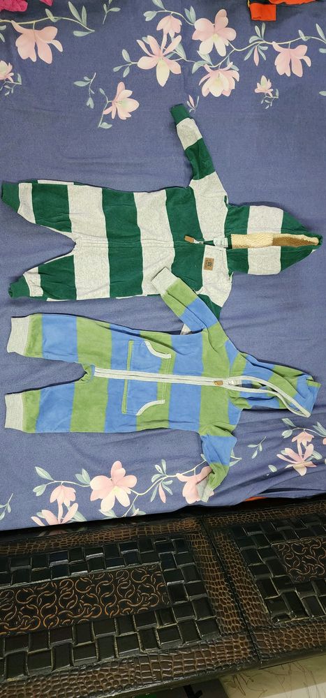 winter  full romper set of 2