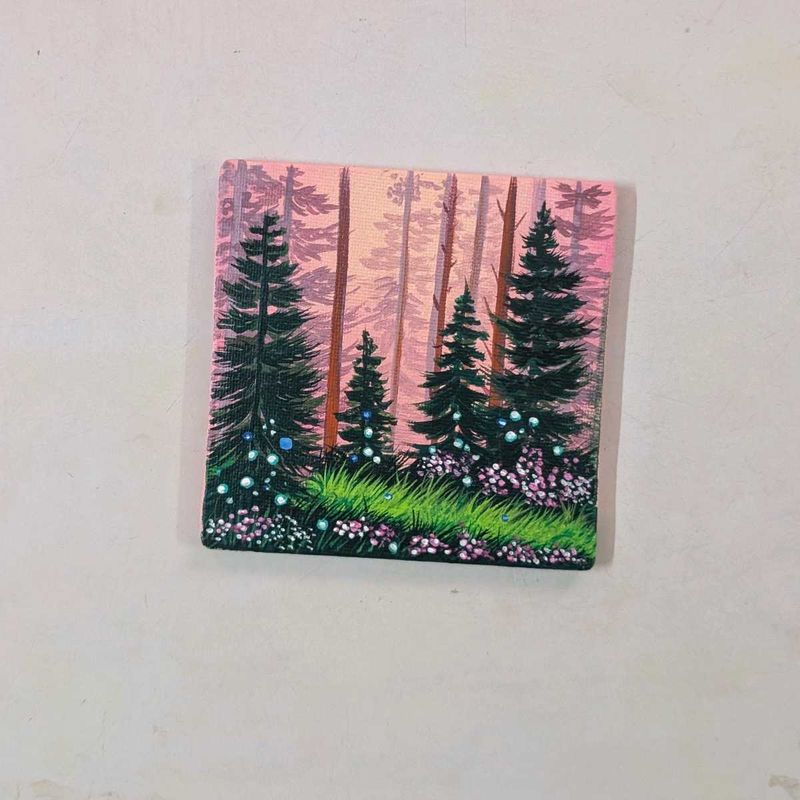 Mini Forest Scene Painting