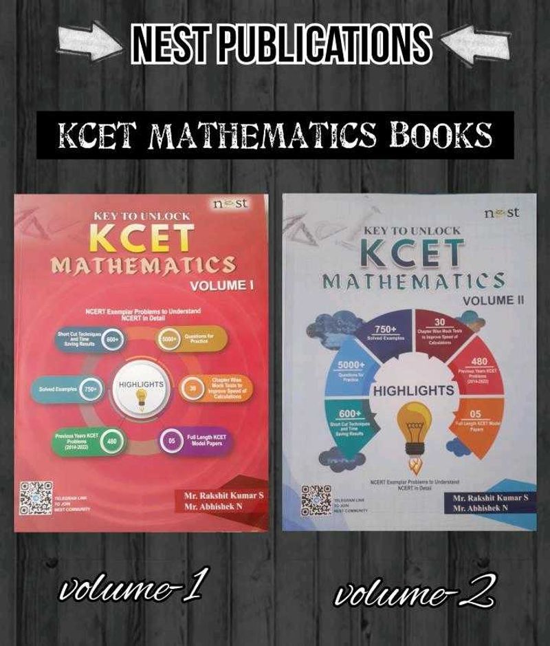 KCET Mathematics Books - Volume 1 &amp; 2