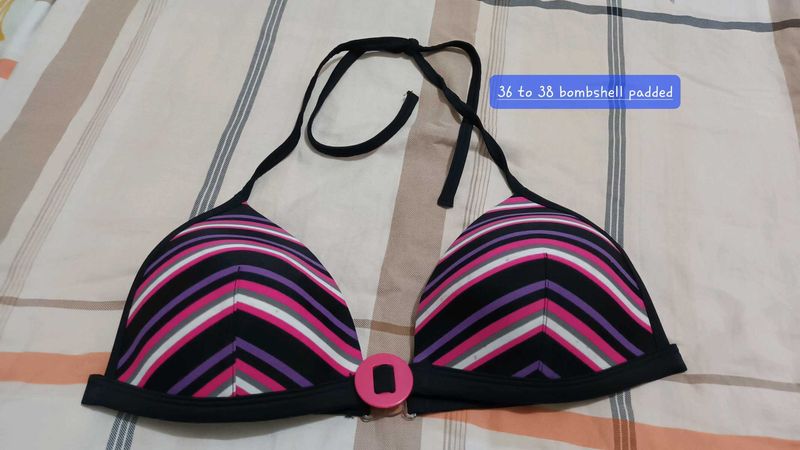 Striped Bikini bombshell bra 36 to 38