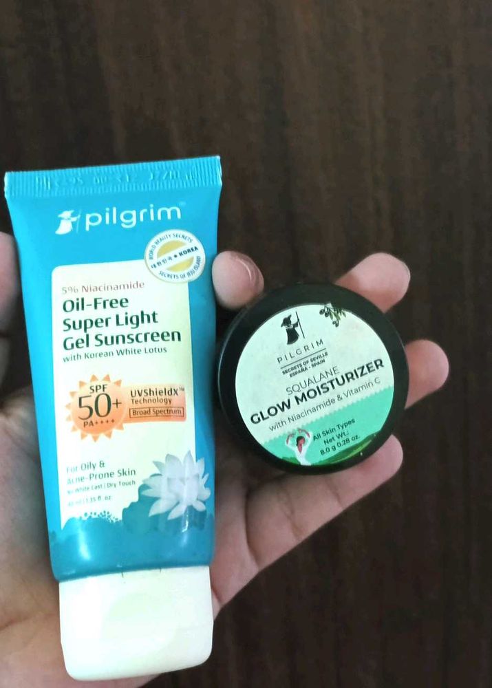 Pilgrim Sunscreen &amp;  free Moisturizer