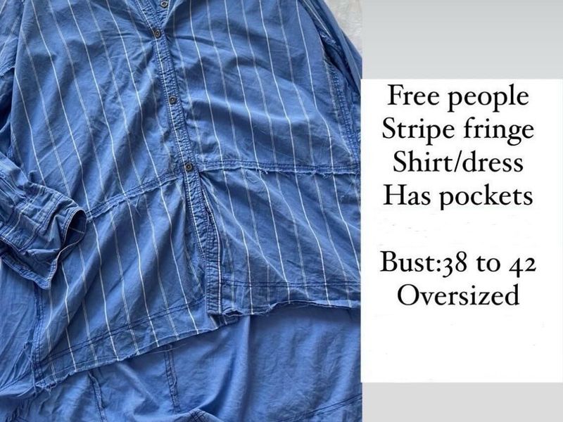Free People Oversized Shirt Dress