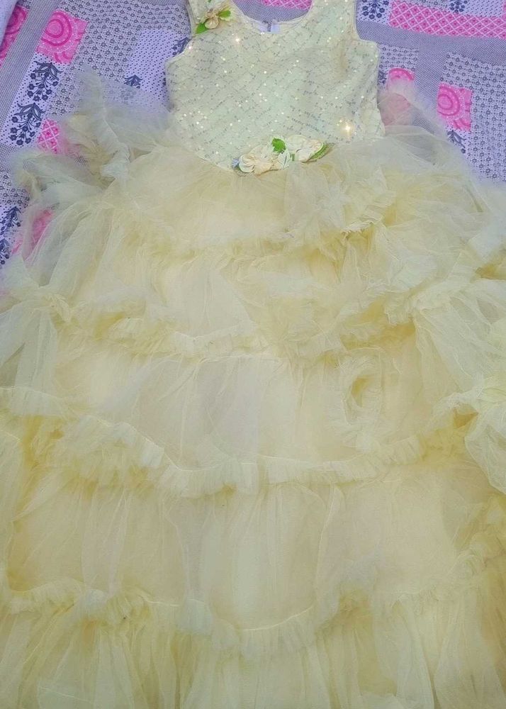 Cute Yellow Party Dress