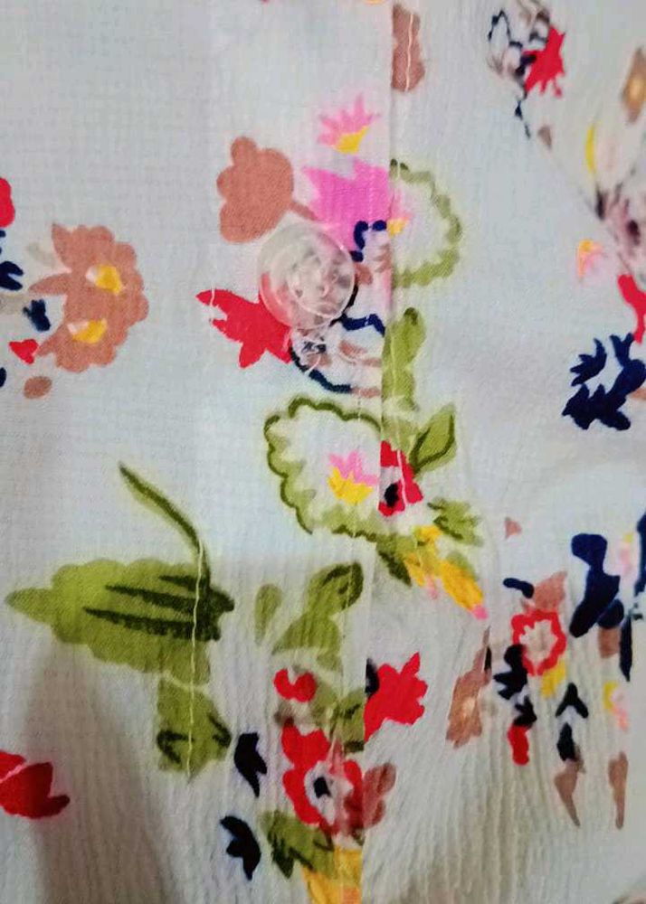 Floral Button-Down Top