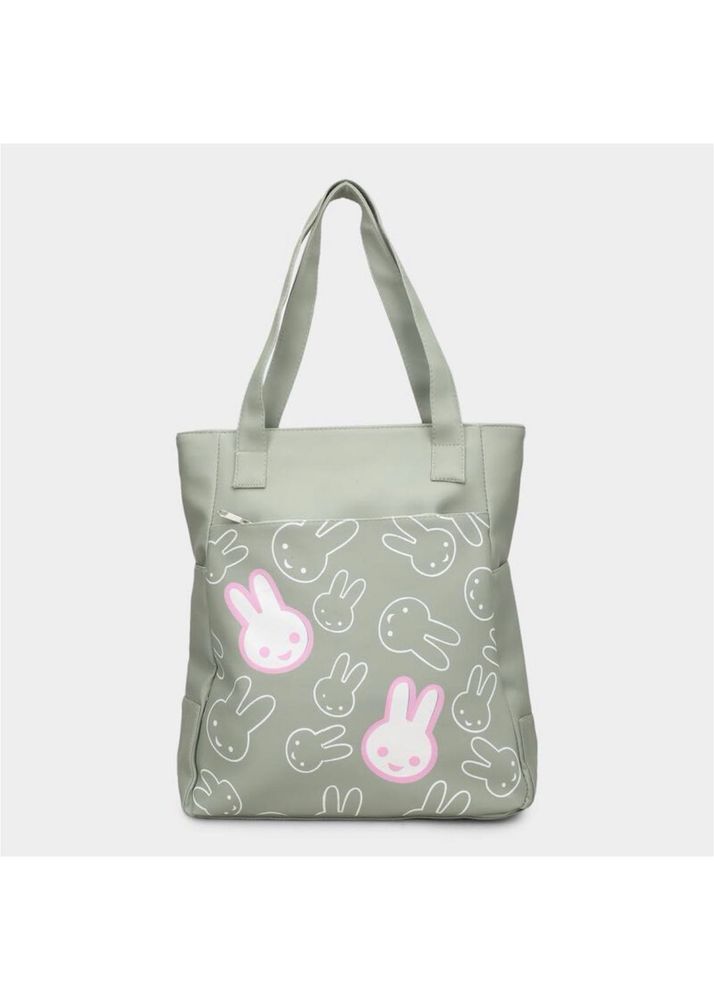 Cute Bunny Print Tote Bag