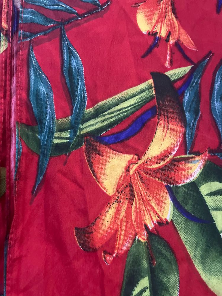 Lily Printed scrff Red