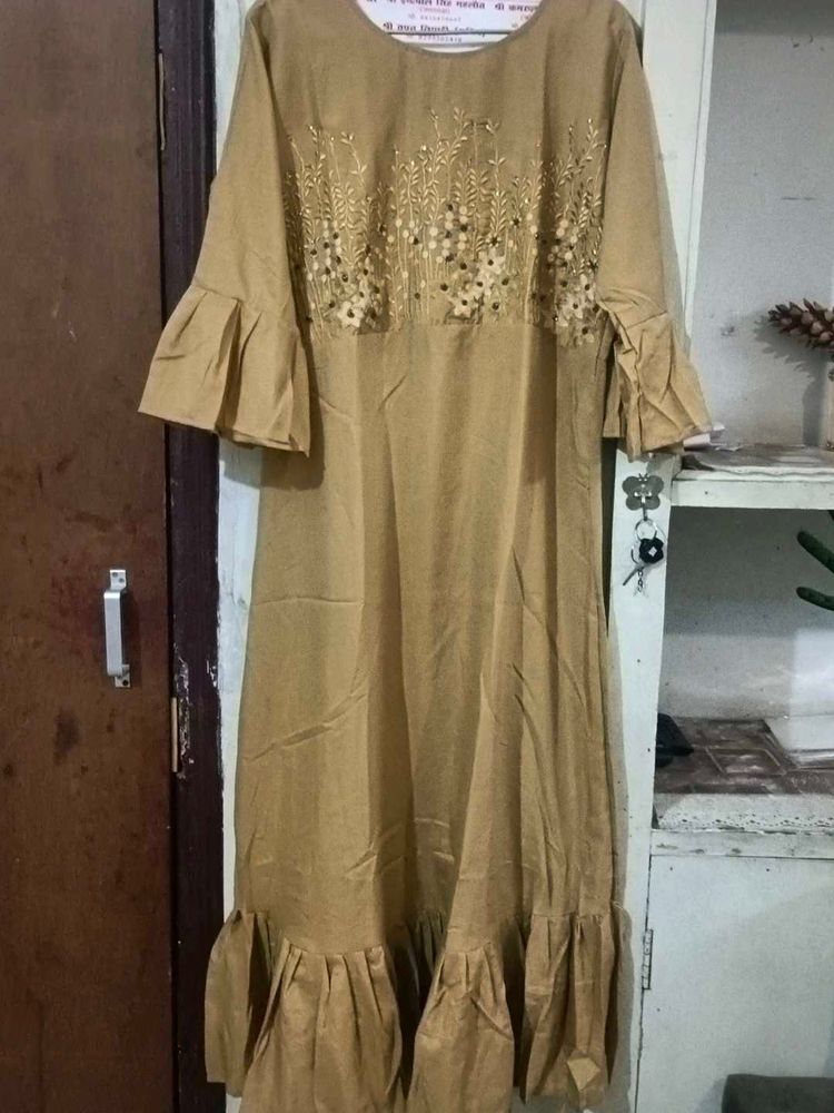 Elegant Embroidered full length gown