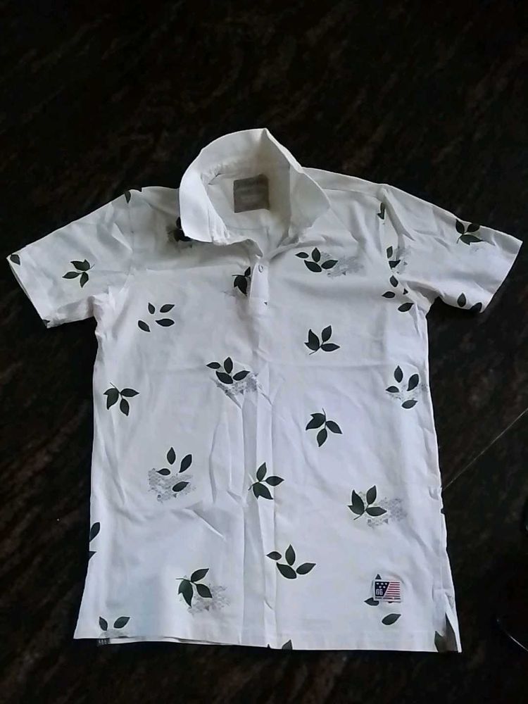 Leaf Print Shirt