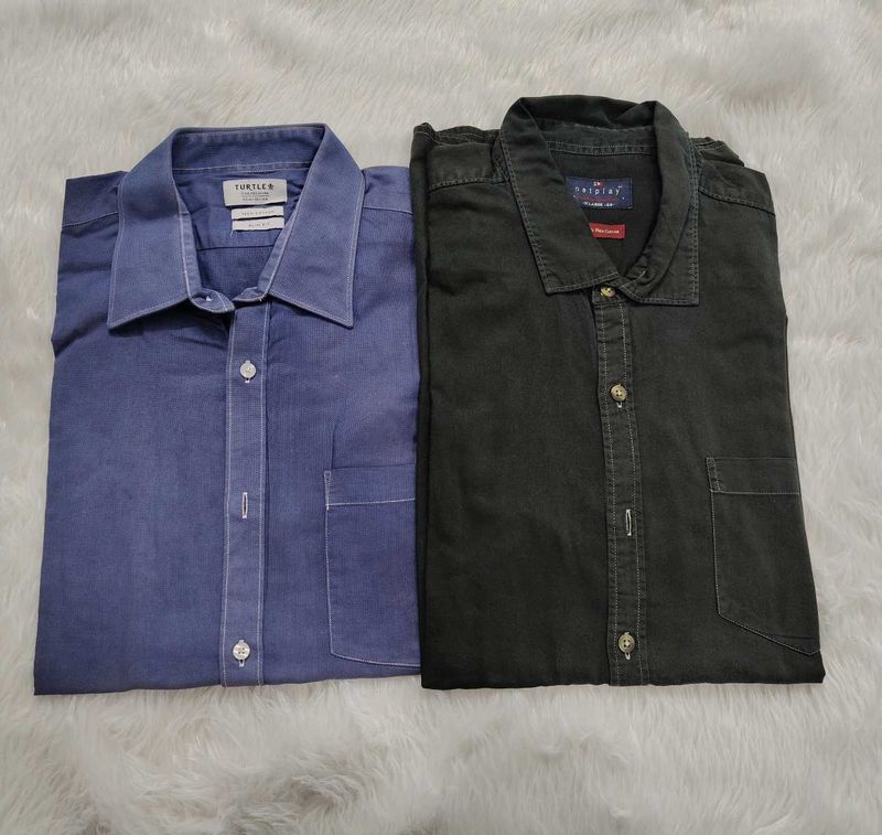 Combo Of 2 Mens Formal Shirts