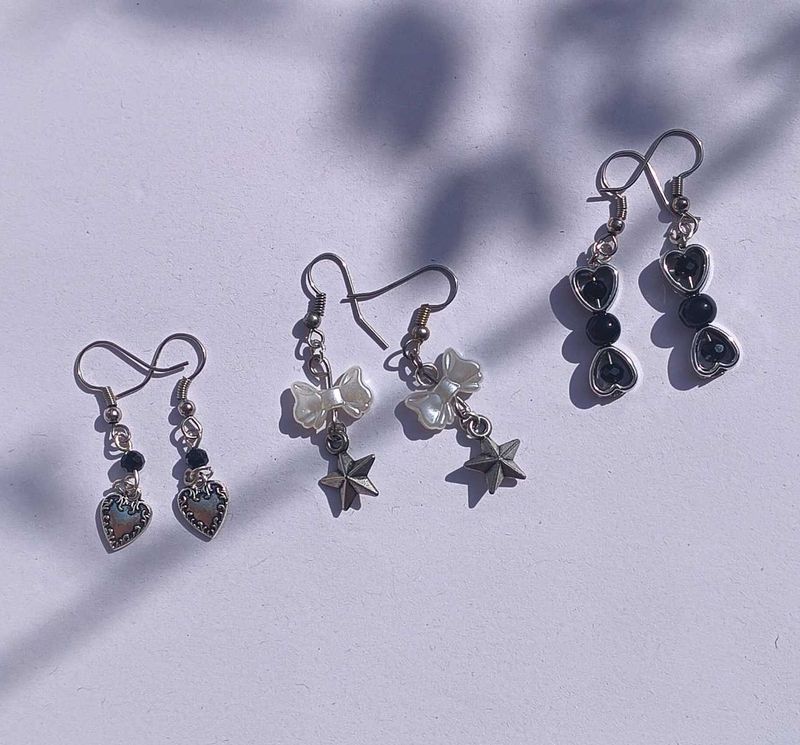 Silver Earrings Combo