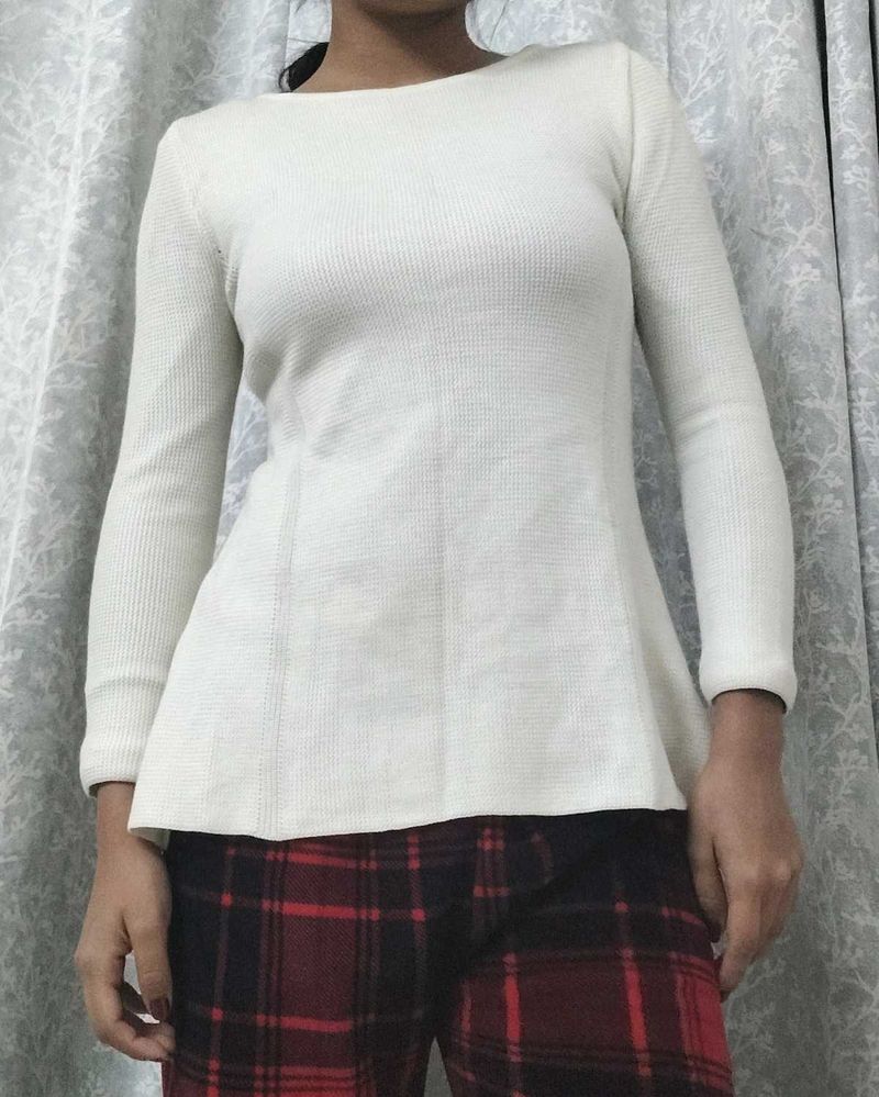 Cute Peplum Woolen Korean Style Top (Paris)