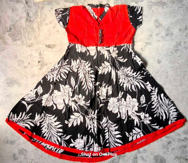 Floral Print Flare Dress