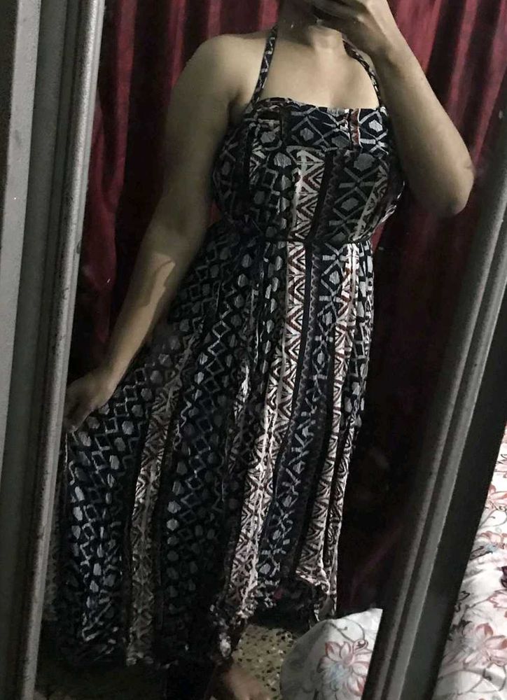 Halter Dress Cum Skirt Beach Wear