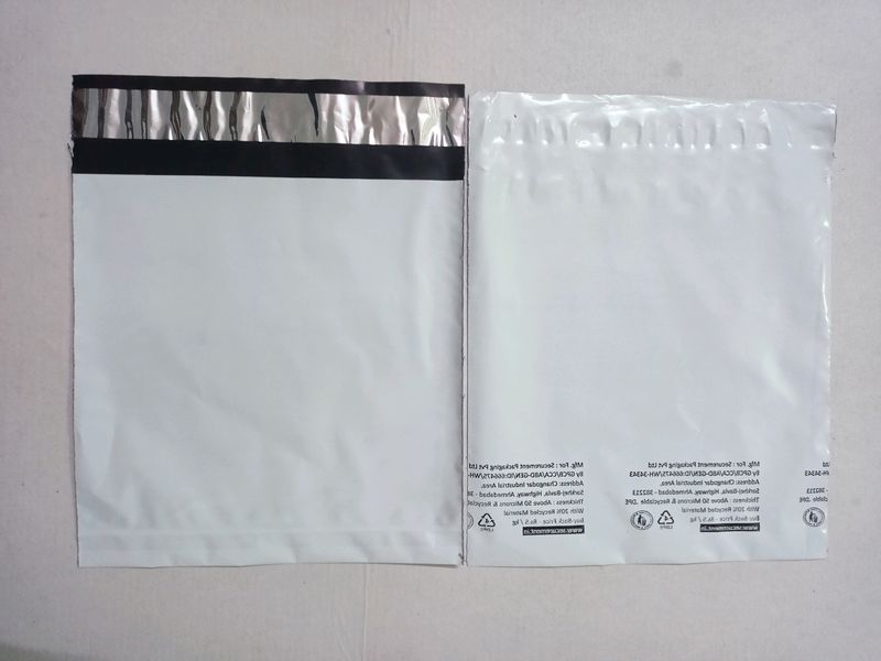 Courier Bag/Envelopes/Pouches/Cover with POD (55 Microns) Tamper proof/Security bag (15pcs, Size 6x6 inches)