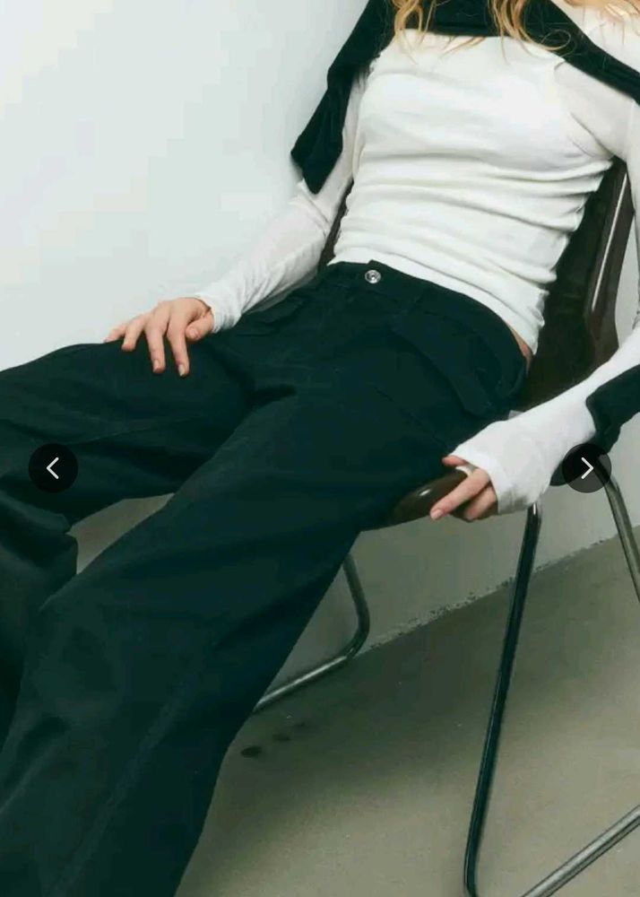 Wide Twill Jeans