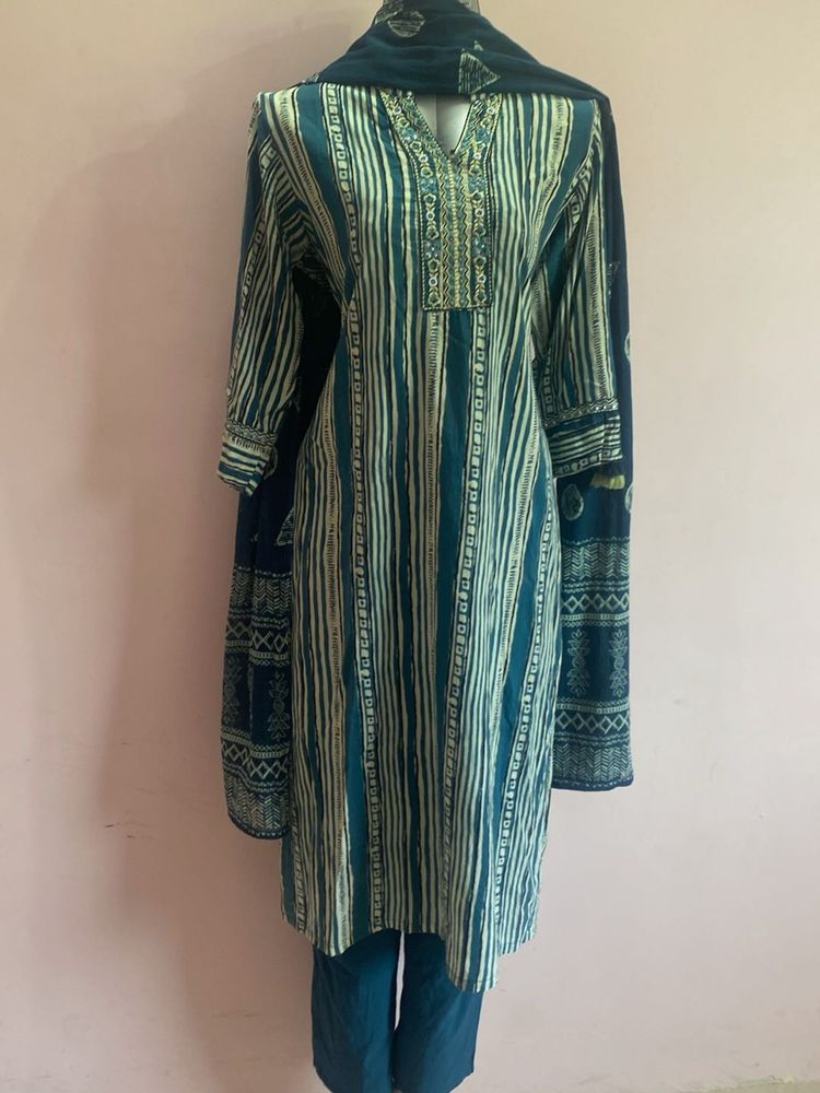 Elegant Cotton Kurta Pant Set