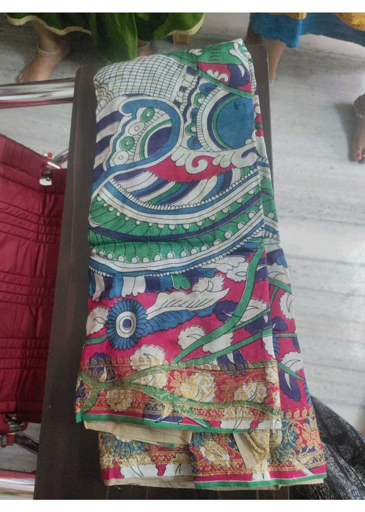 Vintage Kalamkari Silk Saree