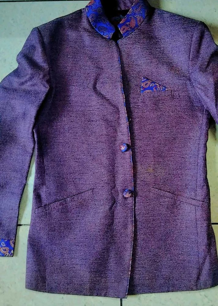 Purple Party Wear Blazer