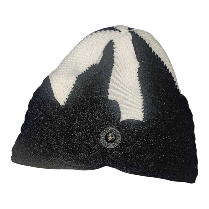 BABY GIRL STYLISH CAP (Black &amp; White)