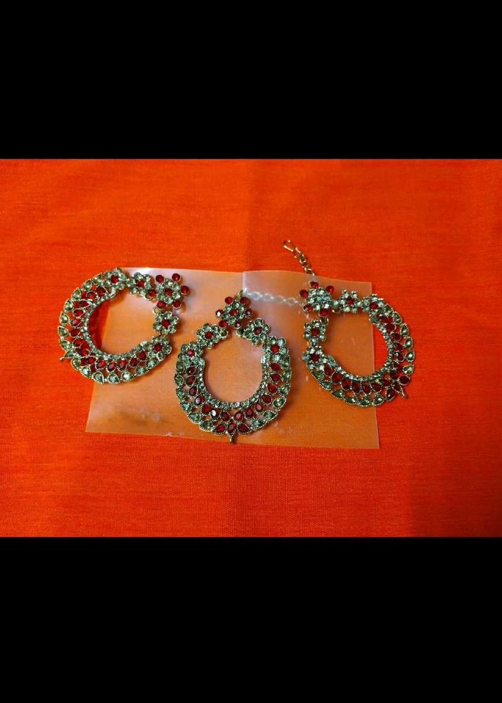 Mangtika And Earrings