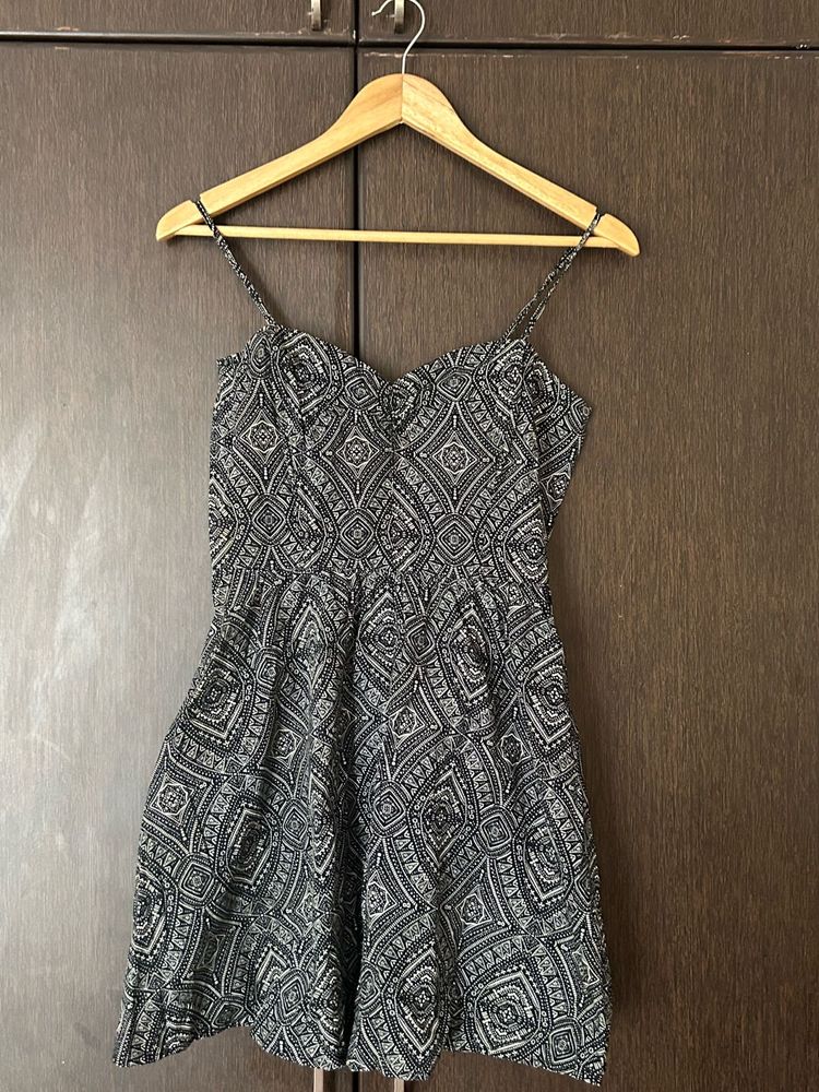 Patterned Mini Dress