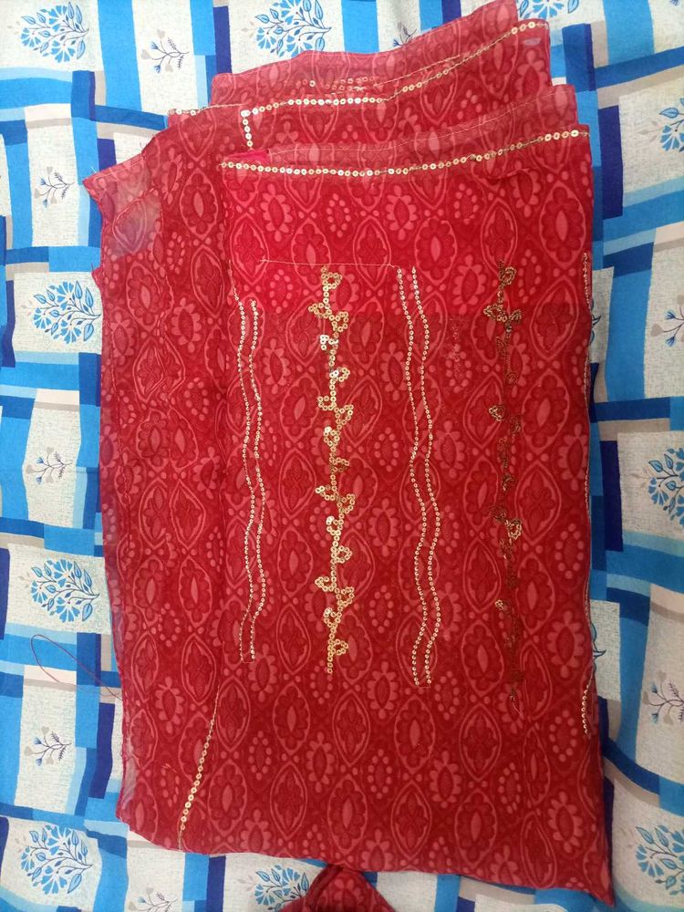 Red Ethnic beautiful saree❤️❤️🤩🤩