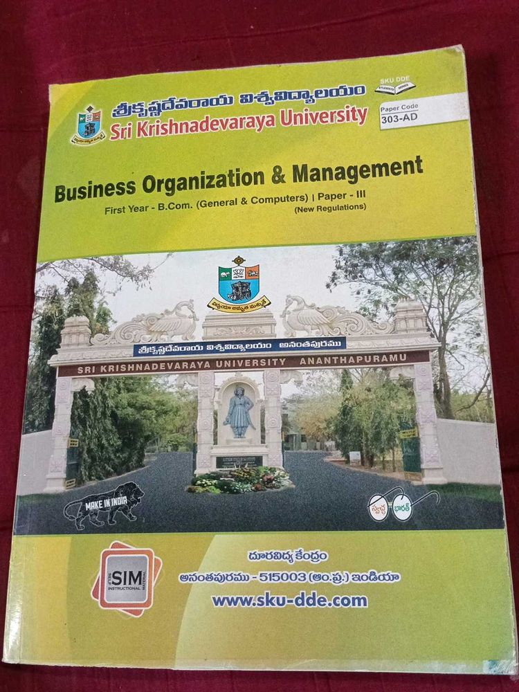 Business Organization &amp; Management