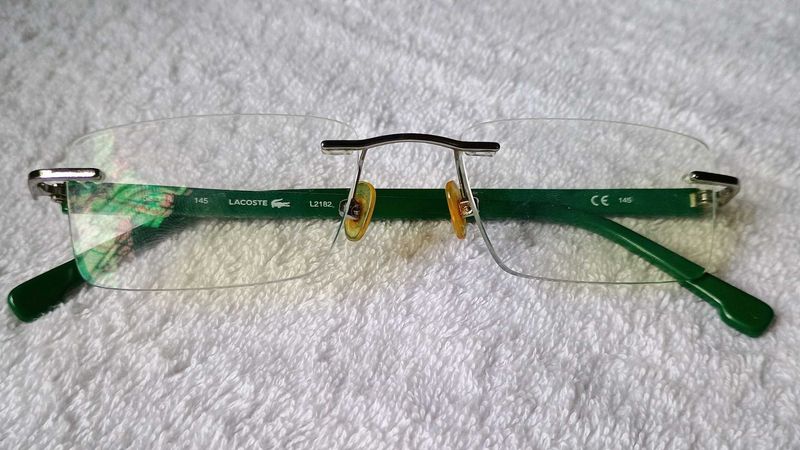 Unisex Lacoste Rimless Spectacles Frame.
