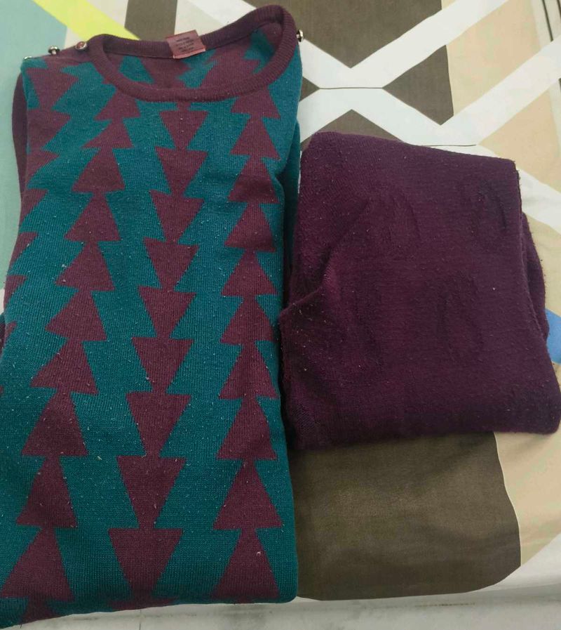 Woolen kurta and pant set