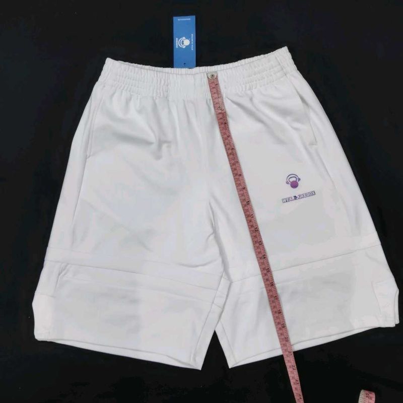 White Stretchable Shorts