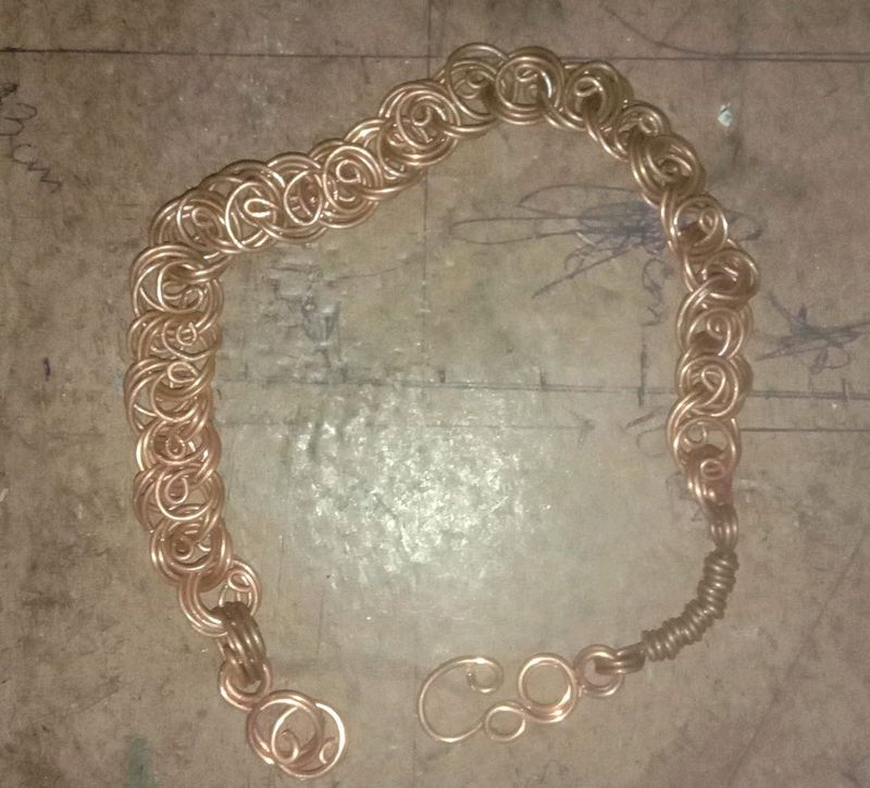 Price Dropped Handmade Copper Celtic Knot Bracelet