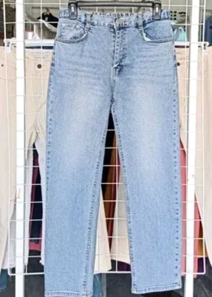 Vintage Wash Denim Jeans