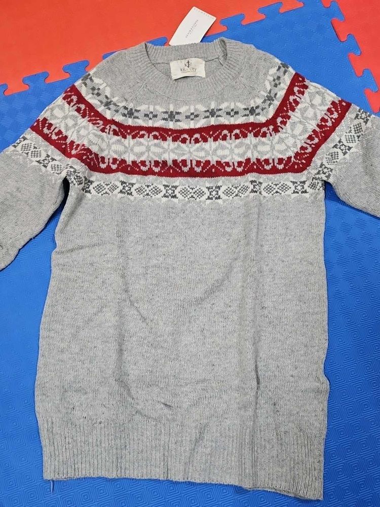 Patterned Knit Sweater