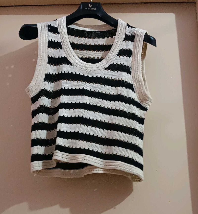 Striped Knit Tank Top