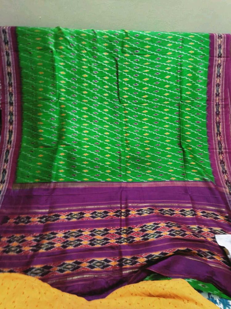 Green &amp; Purple Designer Saree
