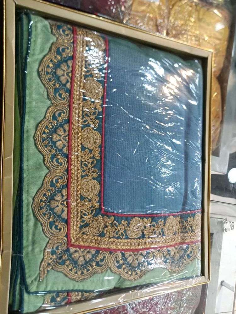Elegant Embroidered Saree