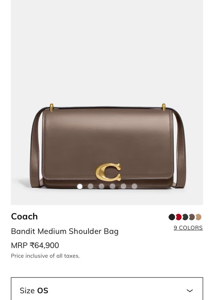 Authentic Coach Bandit Shoulder Bag
