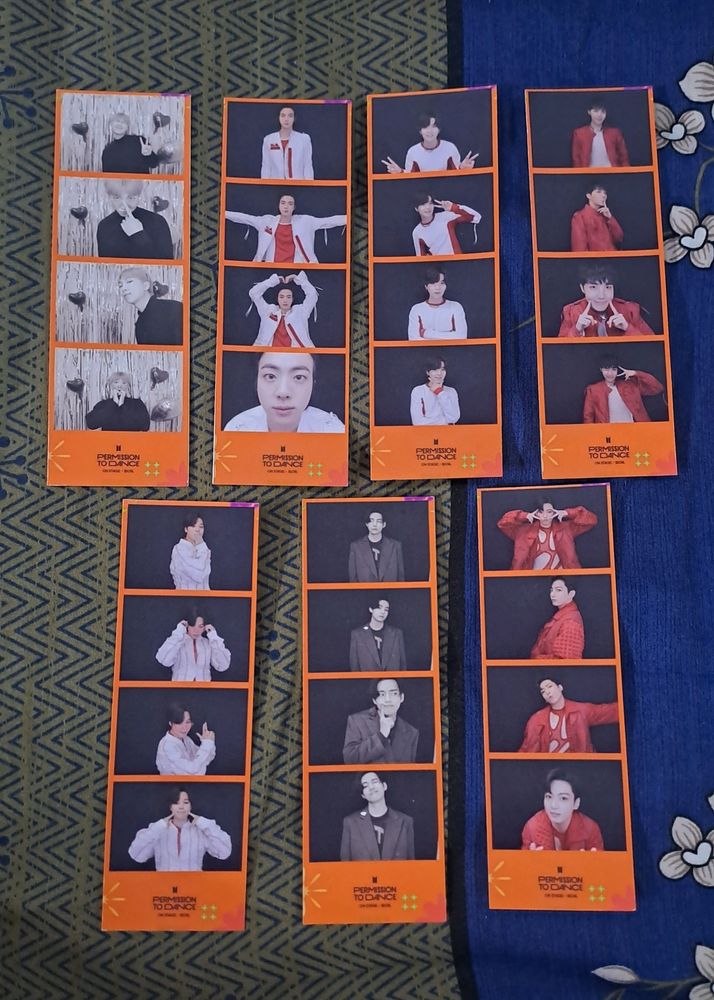 BTS PHOTO STRIP CARD