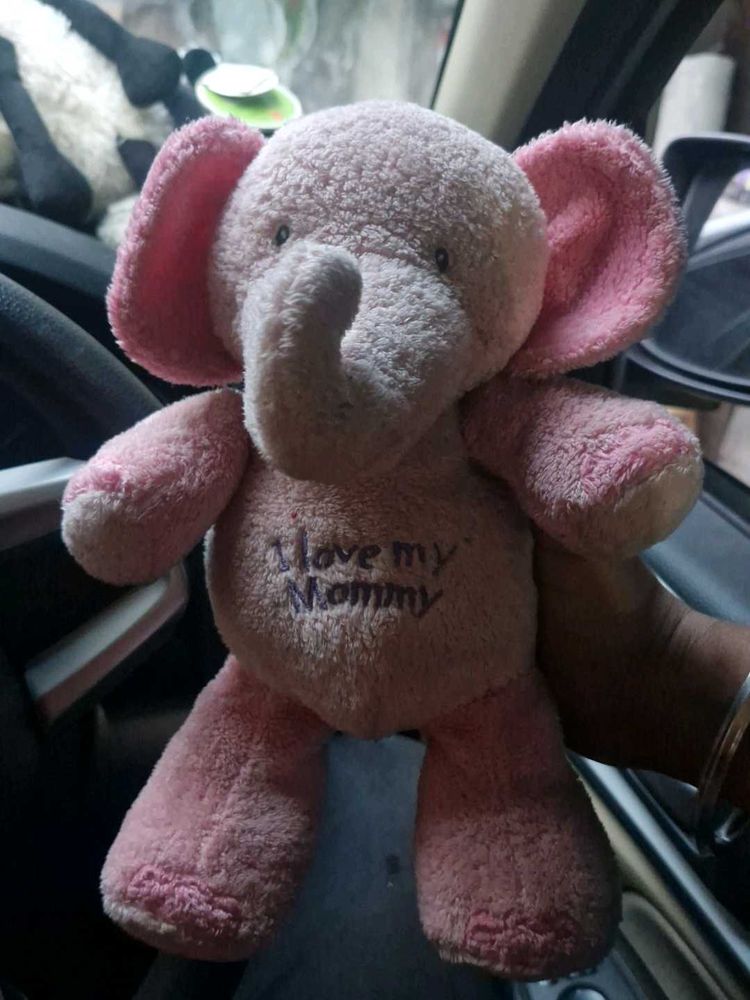 Pink Elephant Plush Toy