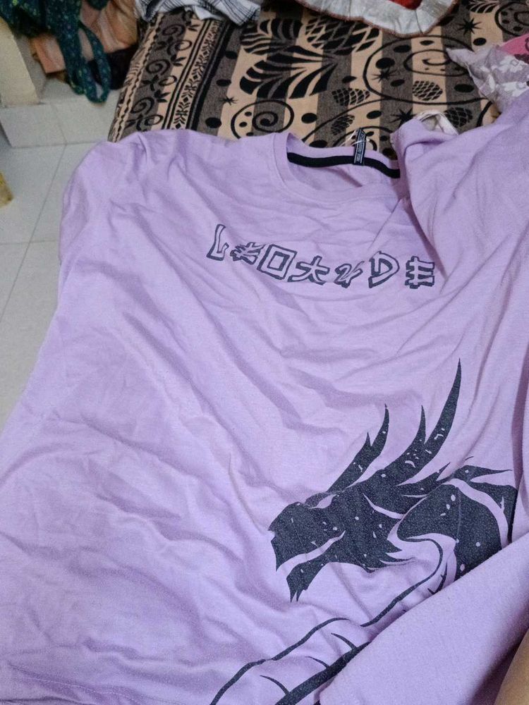 Lavender Dragon Graphic Tee