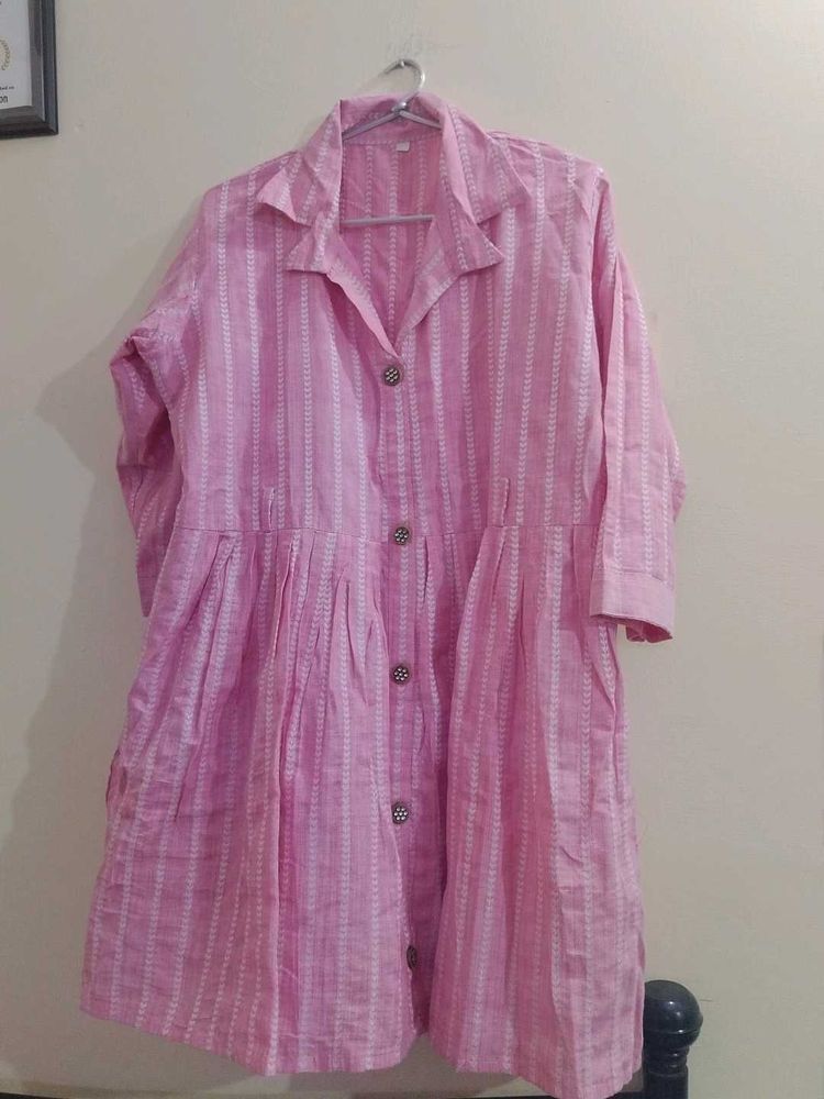 Pink Striped Dress