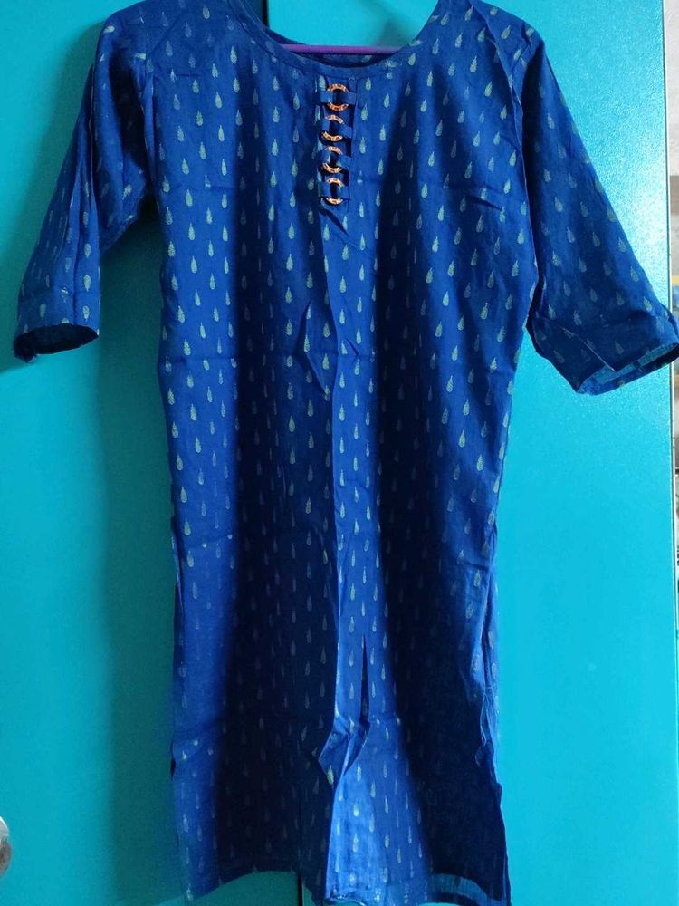 Blue Printed Kurti