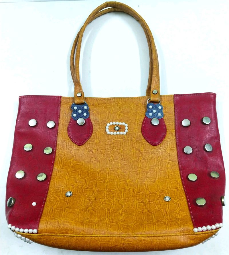 Hand bag pearls Stone large purse unique fancy