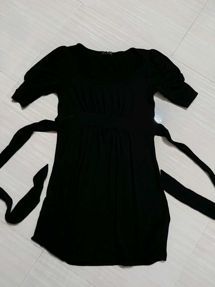 Black Dress with Tie