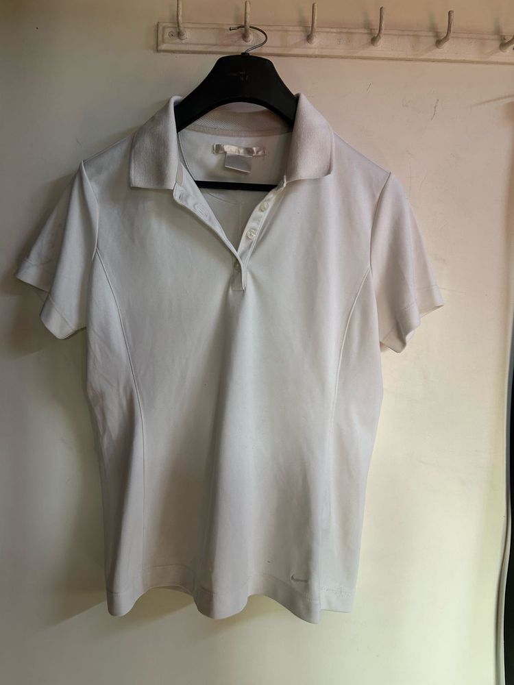 Nike White Polo Shirt