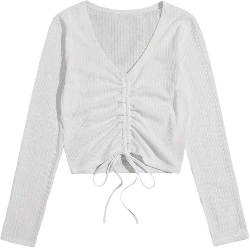 White Long Sleeve Top