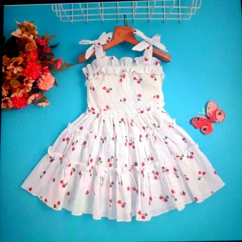 Cute Cherry Print Dress