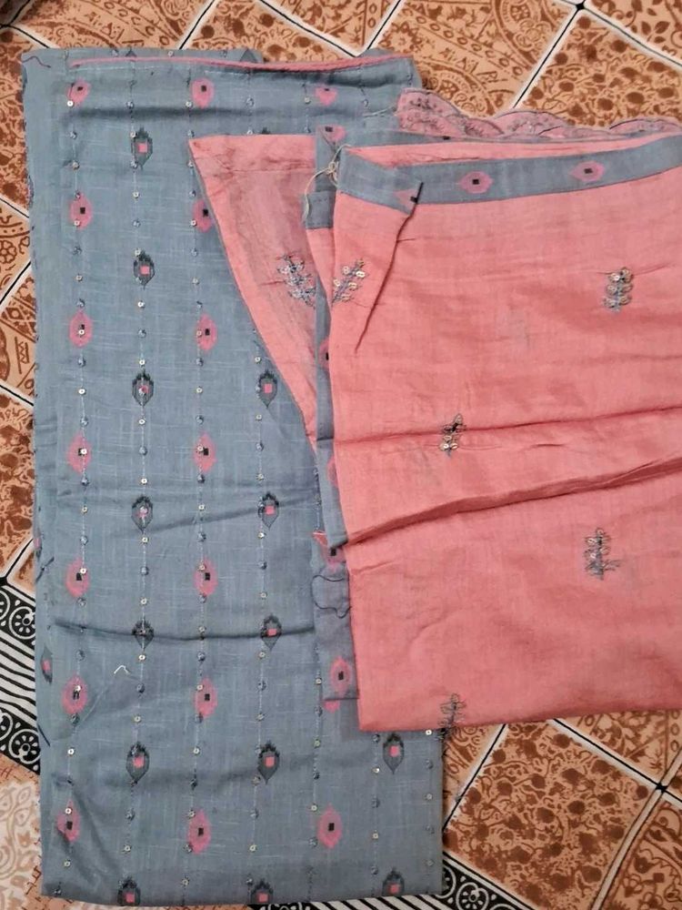 Unstitched Kurta Set Of 3